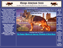 Tablet Screenshot of chicagoschutzhund.com